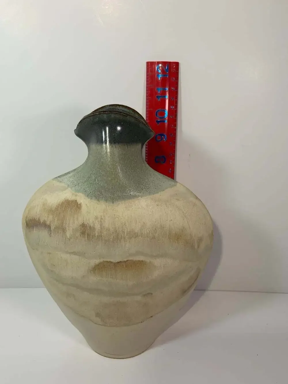 William Hoffman Studio Art Drip Glaze Pottery Vase
